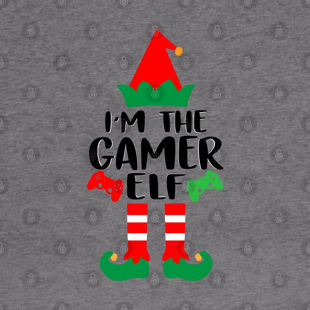 The Gamer Elf Family Matching Group Christmas Video Game Funny Gift by norhan2000